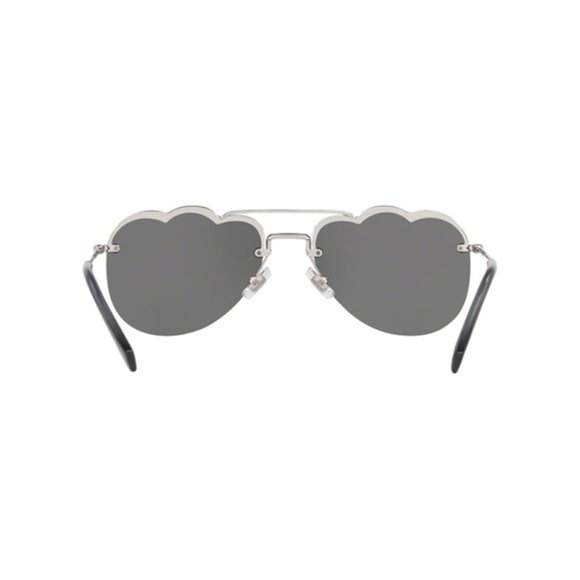 MIU MIU Mirrored Sunglasses MU56US 1BC175 CLOUD - Picture 3 of 4